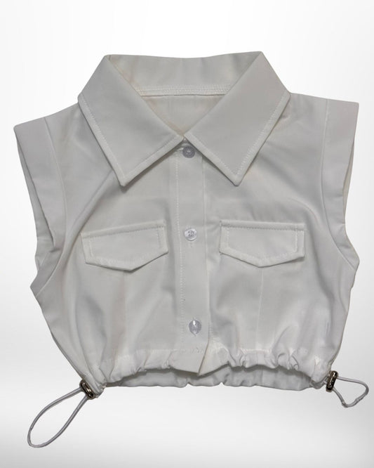 Iggy White Cargo Top